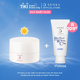 Kem Dưỡng Trắng Sáng & Giảm Thâm Nám Ban Ngày Senka White Beauty UV Cream 50g SPF 25 PA ++