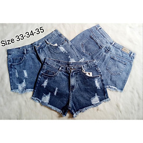 Quần Short Jean Nữ Mẫu Rách BigSize