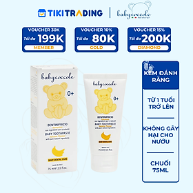 Kem đánh răng Babycoccole - 75ml - Chuối