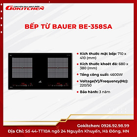 Mua Bếp từ đôi chất lượng cao BAUER BE-358SA - Gokitchen - Hàng chính hãng