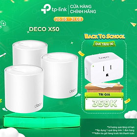 Bộ Phát Wifi Mesh TP-Link Deco X50 Chuẩn WiFi 6 AX3000 - Hàng Chính Hãng
