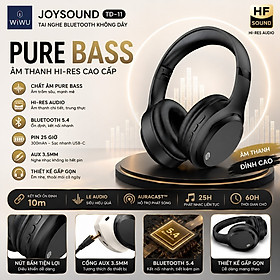 Mua Tai Nghe Bluetooth V5.4 không dây Chụp Tai Pure Bass Hi-Res Audio WIWU JOYSOUND TD-11 - Pin khủng  cổng AUX 3.5mm cho iPhone iPad Samsung Oppo - Pure Bass + Hi-Res Audio  nghe nhạc 25 giờ   nghe nhạc lossless chất lượng cao - Hàng nhập khẩu