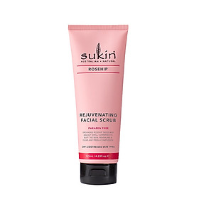 Kem Tẩy Tế Bào Chết Trẻ Hóa Da Mặt Sukin Rosehip Rejuvenating Facial Scrub 125ml