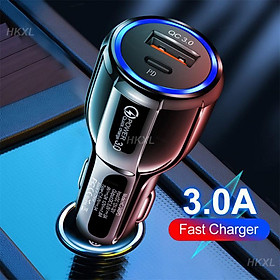 Bộ sạc nhanh kép phổ quát với phụ kiện xe Pdtype-c cho điện thoại di động Bộ sạc đa chức năng một đoạn giới thiệu