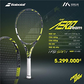 Vợt Tennis Babolat  PURE AERO Team 285gram 2023(101488)