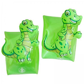 2x2x Inflatable Armbands for Kids Swim Sleeves Float Floats Child Dinosaur