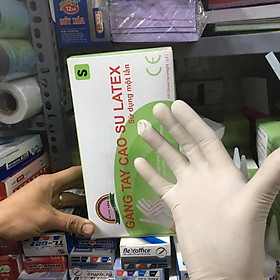 Mua 1 hộp 100 chiếc găng tay cao su y tế - sử dụng 1 lần