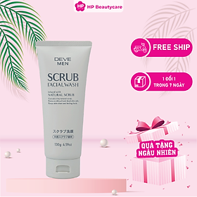 Sữa Rửa Mặt Deve Hạt Scrub Dành Cho Nam Giới (130g)