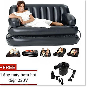 Giường nệm bơm hơi đa năng Sofa and bed cho 2 người tặng bơm điện 220V 2021