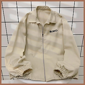 Áo Khoác Jacket Form Rộng BMO Phong Cách Ulzzang vải kaki mèm mịn,  Form Rộng Unisex Phong Cách Ulzzang  Áo bomber bóng chày nam nữ phối viền tay áo