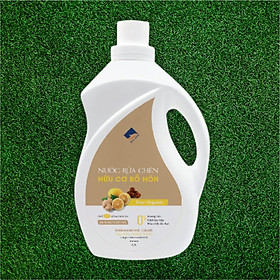 Nước rửa chén hữu cơ Bồ hòn Ecocare - 100% thực vật, không hóa chất, tinh dầu khử mùi, chăm sóc da tay, tiết kiệm nước 30% - Chai 4000ml