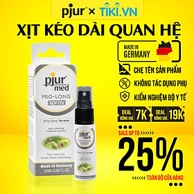 Xịt chống xuất tinh sớm, kéo dài quan hệ cho nam giới Pjur Med Pro-Long Chai 20ml, xịt kéo dài thời gian quan hệ lành tính an toàn chiết xuất provitamin B5 từ vỏ cây sồi dưỡng da