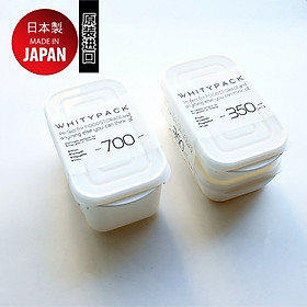 Hộp nhựa nắp mềm Whity Pack 700ml sử dụng được trong lò vi sóng - nội địa Nhật Bản