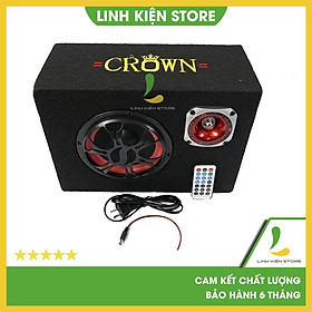 Mua Loa Crown 8 vuông Bluetooth - loa công suất 200W  kết nối bluetooth - Hàng Chính Hãng