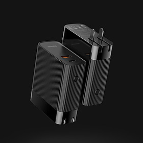 Mua Bộ cóc củ sạc nhanh tích hợp pin dự phòng 5000mAh hiệu Baseus Power station Travel Charger (15W  Type C PD 3.0/ USB  Quick charge 3.0)