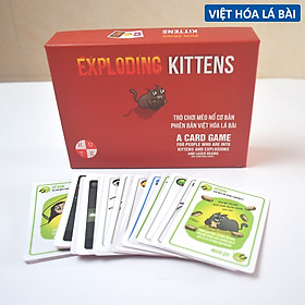 Bài Mèo Nổ Giá Rẻ Việt Hóa Lá Bài 2021 Exploding Kittens 56 Lá Cán Màng Chất Giấy Dày Dặn Rẻ Sập Sàn