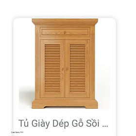 Tủ giày dép gỗ sồi thịt 100% ngang 80cm giá tốt hàng xưởng đóng chắn chắn