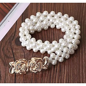 Thắt Lưng Nữ Dây Nịt Nữ bản nhỏ Rhinestones thời trang Hàn Quốc Dona21061803