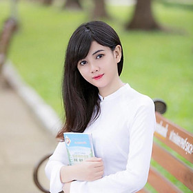 Bộ áo dài nữ sinh trắng lụa Thái Tuấn