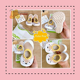 3-5 TUỔI MADE IN KOREA GIÀY TẤT CHO BÉ CUTE FOX BROWN