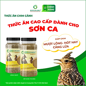 Cám Chim Sơn Ca GREENABC – Chim dưỡng dùng loại hằng ngày, cho chim mượt lông, phong dộ dùng loại bổ sung – Hộp 280g