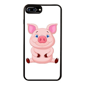 Ốp Lưng Kính Cường Lực Dành Cho Điện Thoại iPhone 7 Plus / 8 Plus Pig Pig Mẫu 2