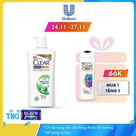 Dầu Gội Sạch Gàu CLEAR Mát Lạnh Bạc Hà (900g)