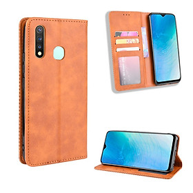 Bao da Vivo Y19 Flip Wallet Leather dạng ví đa năng