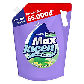 Nước giặt xã Maxkleen hương sớm mai túi 3.8kg-3499883