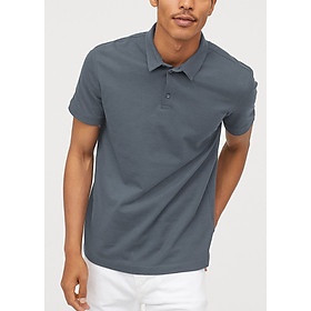 Áo Thun Nam Casual 1st - Polo Tay Ngắn Xám Trơn 51772