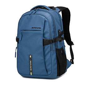 Ba lô, Túi đựng máy tính xách tay 15,6 inch, có cổng sạc USB, Ba lô leo núi không thấm nước Dung lượng lớn-Màu xanh dương-Size