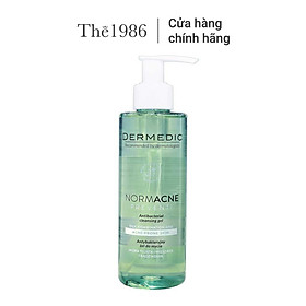 Sữa Rửa Mặt Dermedic Kiềm Dầu, Giảm Mụn, Làm Sạch Sâu Normacne Preventi Antibacterial Cleansing Gel 200 Ml