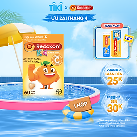 Viên Nhai Vitamin C Hỗ Trợ Tăng Sức Đề Kháng Dành Cho Trẻ Em REDOXON Kids Chew Vit C Hộp 60 Viên