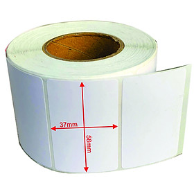 Mua 4 cuộn giấy decal nhiệt dùng để in tem nhãn  in mã vạch TOPCASH khổ tem 57mm x 38mm dùng cho cân in mã vạch TOPCASH  cân CAS  cân Mettler Toledo dùng trong trung tâm phân phối  siêu thị hoặc dùng để dán ly trà sữa  hộp bánh - Hàng chính hãng