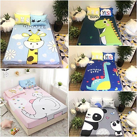 Set ga gối 3d cotton 100% hoạt hình nhập khẩu cực đẹp và đáng yêu