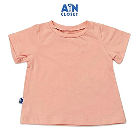 Áo ngắn tay unisex cho bé Hồng Phấn thun cotton - AICDBGPVSGL2 - AIN Closet