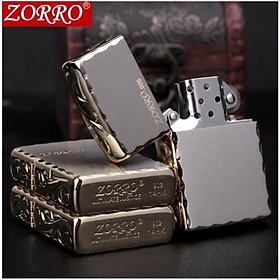 Bật Lửa ZORRO ULTIMATEK Khắc Hoa Văn viền Cao Cấp ZORRO Z8265B