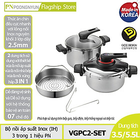 Bộ Nồi Áp Suất Poongnyun VGPC2-SET