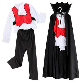 Trang phục Unisex-Halloween-Vampire cho trẻ em có áo choàng