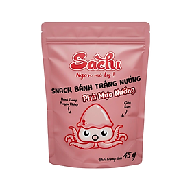 Snack Sachi bánh tráng Vị Mực - Thùng 5 gói