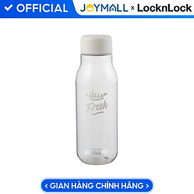 Bình Đựng Nước Hoa Quả Detox Lock&Lock Milky 500ml HAP654, Hàng chính hãng, nhựa PET, gọn nhẹ, không chứa BPA - JoyMall