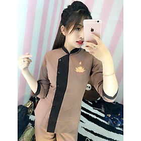 Đồ Lam Đi Chùa# Lãnh Tụ Phối Nữ # Đồ Bộ Nữ # Quần Áo Nữ