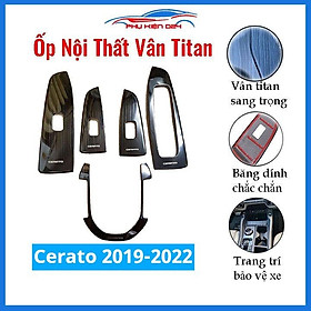 Ốp nội thất Cerato 2019-2020-2021-2022 vân Titan bảo vệ chống trầy xước và làm đẹp xe
