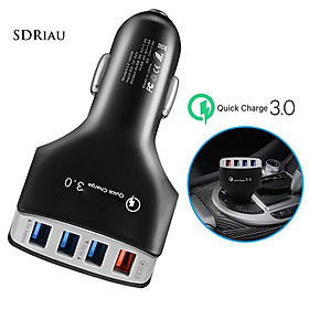 Tẩu Sạc Nhanh Qc 3.0 4 Cổng Usb Cho Xe Hơi