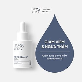 Tinh chất Bioverse hỗ trợ giảm mụn B351 Acne Clear up Serum 30ml