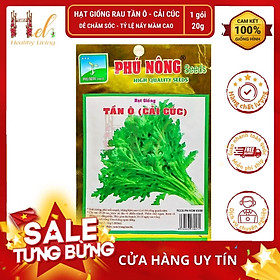 Mua Hạt Giống Rau Tần Ô ( Cải Cúc ) - Trồng Rau Xanh Rau Sạch Bằng Đất Sạch  Xơ Dừa Và Phân Bón Hữu Cơ - Phú Nông