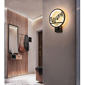 Đèn trang trí treo tường led có tiểu cảnh đèn gắn tường phòng khách phòng ngủ