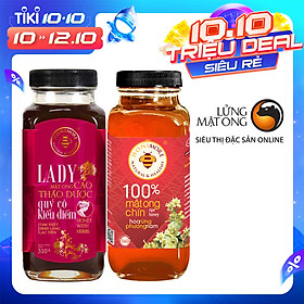 Combo mật ong rừng cao thảo dược Honimore Lady và mật ong rừng nguyên chất