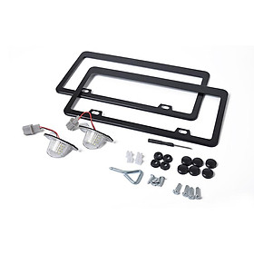 License Plate Lights LED Lamps + License Plate Frame Direct Fit for Acura TL TSX MDX Honda Civic Accord