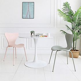 Mua Ghế Nhựa Decor phòng ăn Đa năng Chân sắt sơn tĩnh điện cao cấp - Ghế Ngoài trời Phòng ăn đa năng bền đẹp BGN072 Giao màu ngẫu nhiên